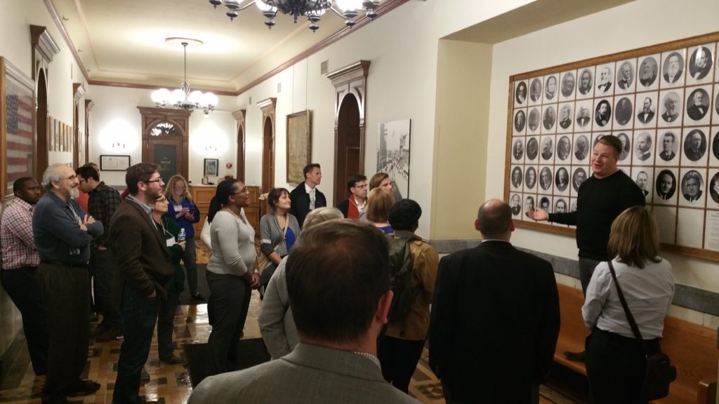 Citizens Academy 2017 pre-class tour of City Hall.